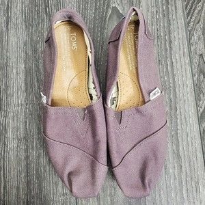 Toms Gray Classic Alpargata Slip Ons